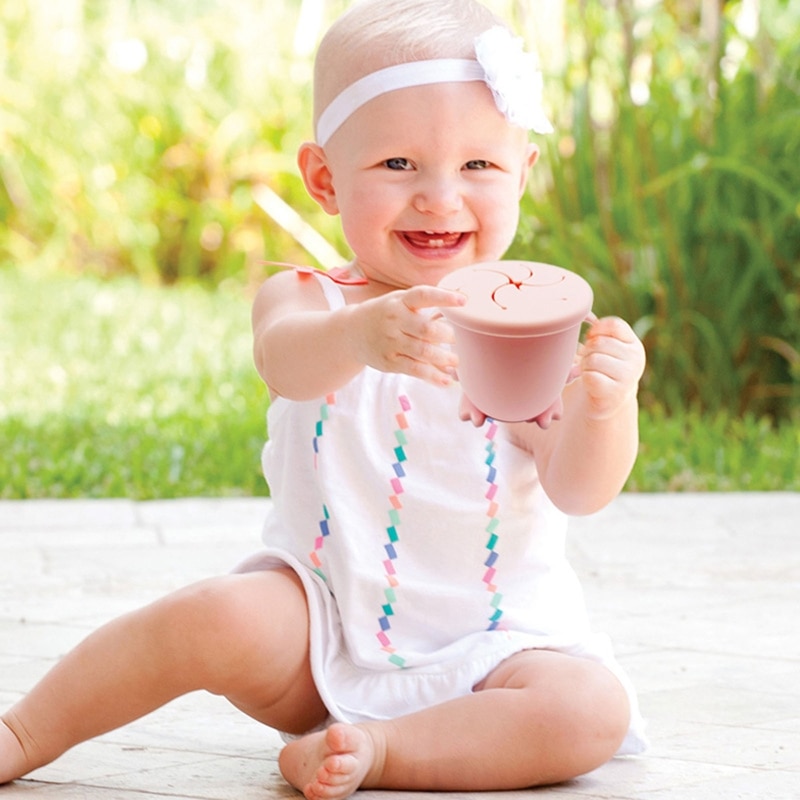 Silicone Snack Cup with Handle